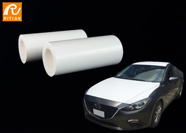 Sütlü Beyaz Renk Araba Vücut Koruma Filmi PE Malzeme Çıkarılabilir Isıya Dayanıklı