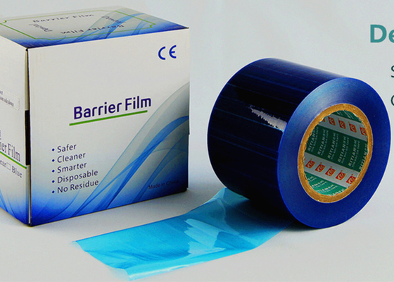 OEM Tek Kullanımlık Diş Plastik Bariyer Filmi Mavi Veya Şeffaf Renk
