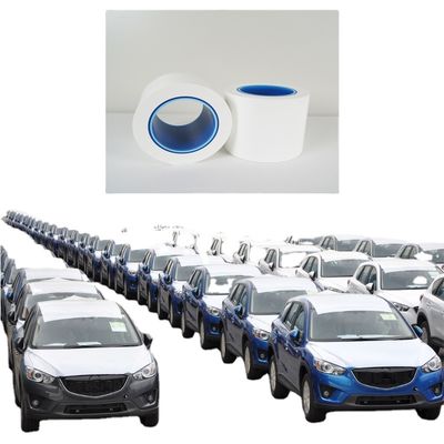 İyi bir fiyat. Beyaz Parlak Opak PE Otomotiv Koruyucu Film 1200mm Genişlik 100m Uzunluk Araba Boya Koruması İçin çevrimiçi