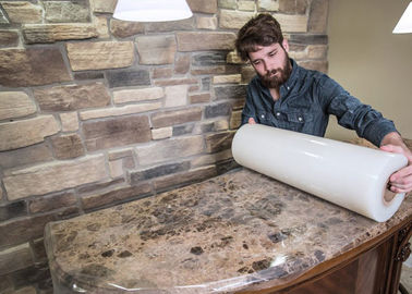 İyi bir fiyat. Mermer Tezgah Üstü Bakım PE Koruyucu Film Kalıntı Yok 1240mm * 200m çevrimiçi